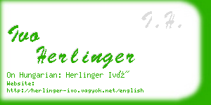 ivo herlinger business card